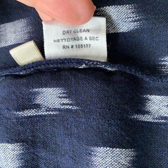 Ulla Johnson Corsica Dress Blue White Indigo Ikat Print Size 2 Short Popover - Picture 12 of 12